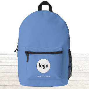 Einfacher Logo Text Werbeaktion Blue Bedruckter Rucksack