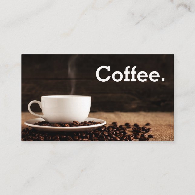 Einfacher Loyalitätscup und Bohnen-Lochkarte Treuekarte (Vorderseite)