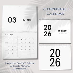 Einfacher Luxus-Kalender Kalender