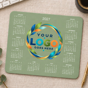 Einfacher maßgeschneiderter Firmenlogo-Kalender 20 Mousepad