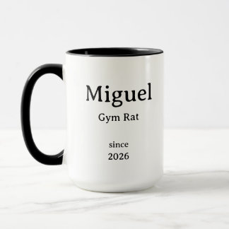Einfacher Minimal Gym Ratte Becher Tasse