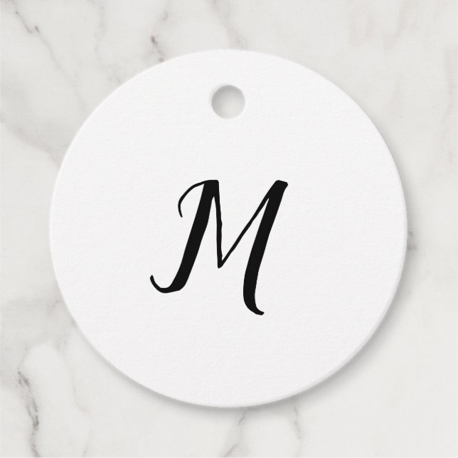 EINFACHER MINIMAL MONOGRAM ELEGANTER SCHLÜSSELANHÄ GESCHENKANHÄNGER (Vorderseite)