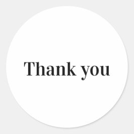 EINFACHER MINIMAL-TEXT-STIL CLASSIC ROUND STICKER