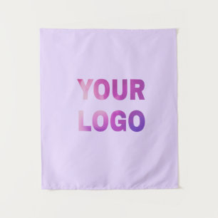 einfacher minimaler Fügen Sie hier Ihren Text Logo Wandteppich