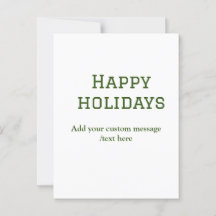 Einfacher, minimaler grün fröhlicher Urlaub Weihna