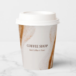 Einfacher Minimaler Kaffee-Shop Pappbecher