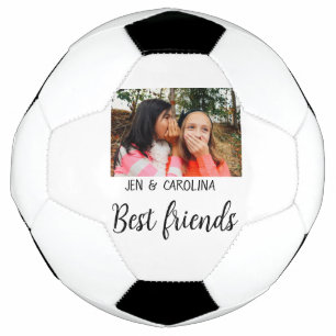 einfacher minimaler Name des besten Freundes Foto Fußball