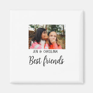 einfacher minimaler Name des besten Freundes Foto Magnet
