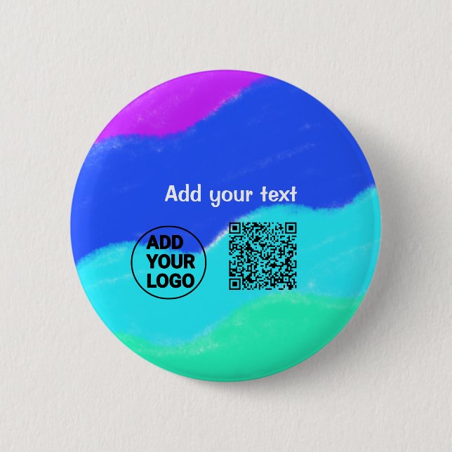 Einfacher minimaler q r Code Hinzufügen Logo-Scan- Button (Vorderseite)