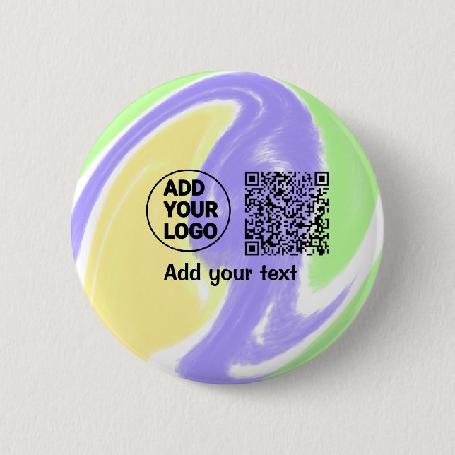 Einfacher minimaler q r Code Hinzufügen Logo-Scan- Button (Vorderseite)