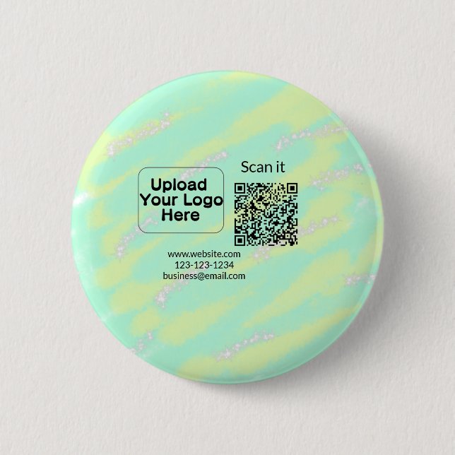 Einfacher minimaler q r Code Hinzufügen Logo Scan- Button (Vorderseite)