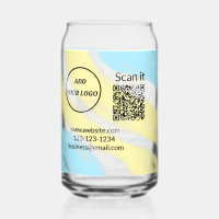 Einfacher minimaler q r Code Hinzufügen Logo Scan-
