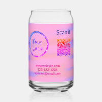 Einfacher minimaler q r Code Hinzufügen Logo Scan-