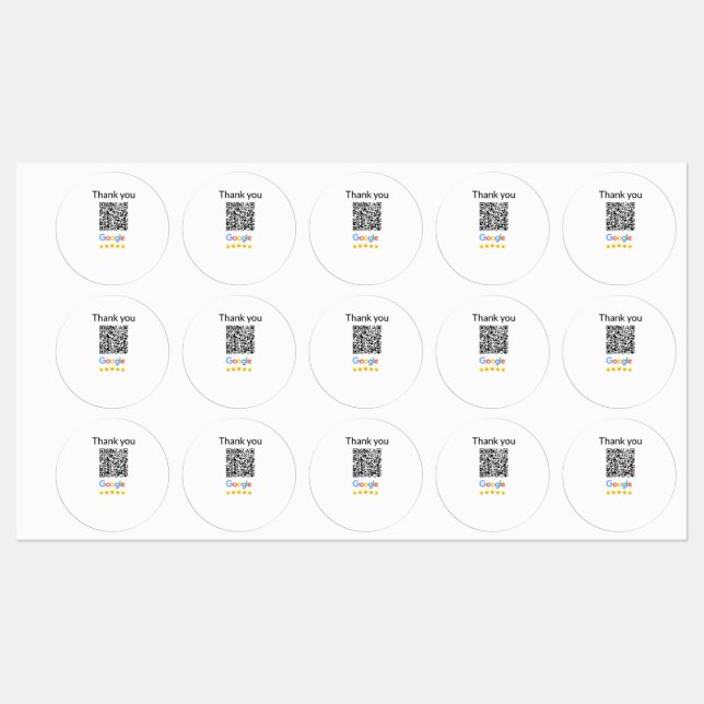Einfacher minimaler q r Code Hinzufügen Logo Scan- Etiketten (Blatt)