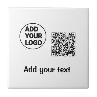 Einfacher minimaler q r Code Hinzufügen Logo-Scan- Fliese