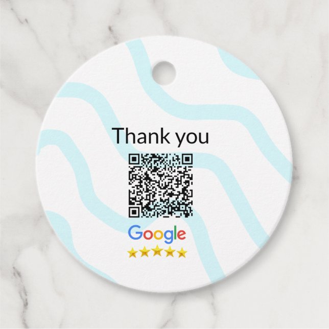 Einfacher minimaler q r Code Hinzufügen Logo Scan- Geschenkanhänger (Vorderseite)