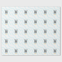 Einfacher minimaler q r Code Hinzufügen Logo Scan- Geschenkpapier