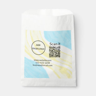 Einfacher minimaler q r Code Hinzufügen Logo Scan- Geschenktütchen