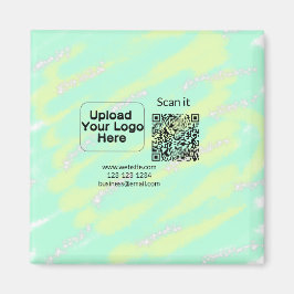 Einfacher minimaler q r Code Hinzufügen Logo Scan- Magnet