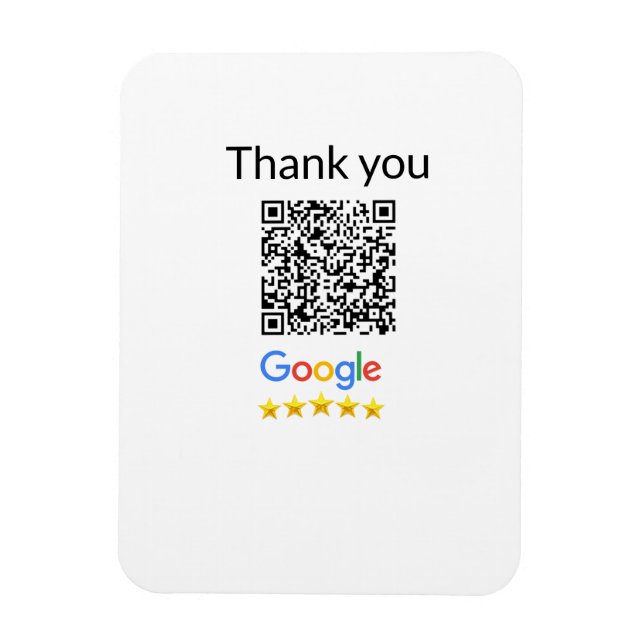 Einfacher minimaler q r Code Hinzufügen Logo Scan- Magnet (Vertikal)