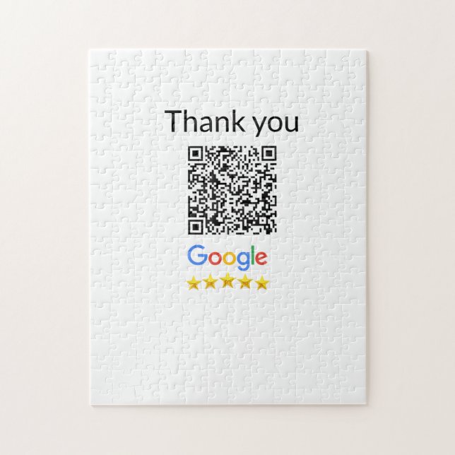 Einfacher minimaler q r Code Hinzufügen Logo Scan- Puzzle (Vertikal)