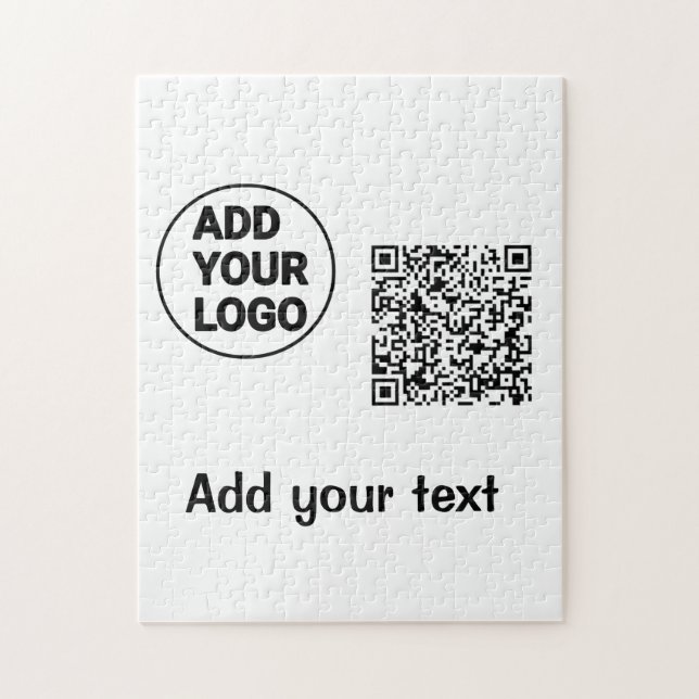 Einfacher minimaler q r Code Hinzufügen Logo-Scan- Puzzle (Vertikal)