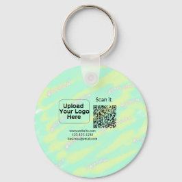 Einfacher minimaler q r Code Hinzufügen Logo Scan- Schlüsselanhänger