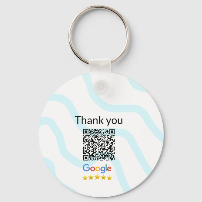 Einfacher minimaler q r Code Hinzufügen Logo Scan- Schlüsselanhänger (Vorderseite)