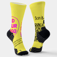 Einfacher minimaler q r Code Hinzufügen Logo Scan-
