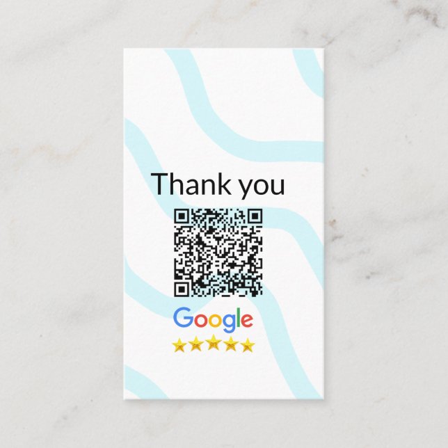 Einfacher minimaler q r Code Hinzufügen Logo Scan- Visitenkarte (Vorderseite)