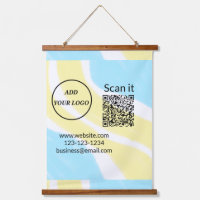 Einfacher minimaler q r Code Hinzufügen Logo Scan-