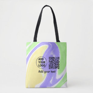 Einfacher minimaler QR-Code-Logo-Scan-Code-Name te