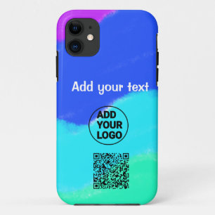 Einfacher minimaler QR-Code-Logo-Scan-Code-Name te Case-Mate iPhone Hülle