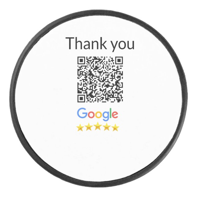 Einfacher minimaler QR-Code-Logo-Scan-Code-Name wi Eishockey Puck (Vorderseite)