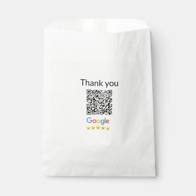 Einfacher minimaler QR-Code-Logo-Scan-Code-Name wi Geschenktütchen (Vorderseite)