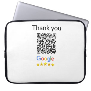 Einfacher minimaler QR-Code-Logo-Scan-Code-Name wi Laptopschutzhülle