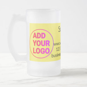Einfacher minimaler QR-Code-Logo-Scan-Code-Name wi Mattglas Bierglas