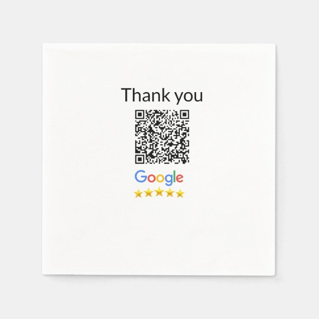 Einfacher minimaler QR-Code-Logo-Scan-Code-Name wi Serviette (Vorderseite)