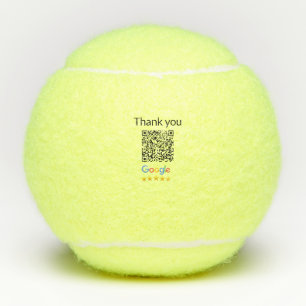 Einfacher minimaler QR-Code-Logo-Scan-Code-Name wi Tennisbälle