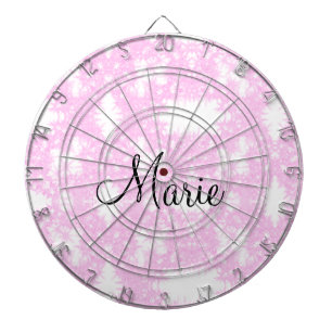 einfacher minimaler rosa funkelnder Glitter füge d Dartscheibe