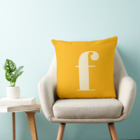 Einfacher Minimaler, sonnengelber Monogramm-Letter