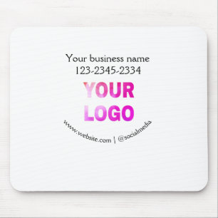 einfacher minimaler Text zum Hinzufügen Ihres Logo Mousepad