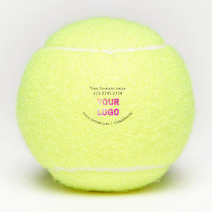 einfacher minimaler Text zum Hinzufügen Ihres Logo Tennisbälle