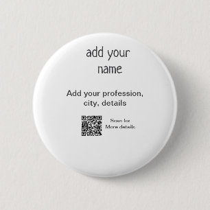 Einfacher minimaler Textname QR-Titel Button