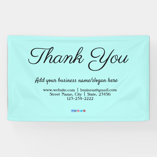 einfacher minimaler Textstil, um Ihre Namensadress Banner (Horizontal)