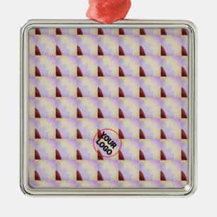 Einfacher, minimaler und eleganter Zusatz von Foto Ornament Aus Metall