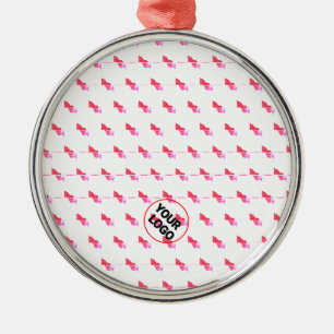 Einfacher, minimaler und eleganter Zusatz von Foto Ornament Aus Metall
