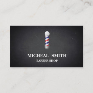 Einfacher Minimalistischer Barbershop Visitenkarte