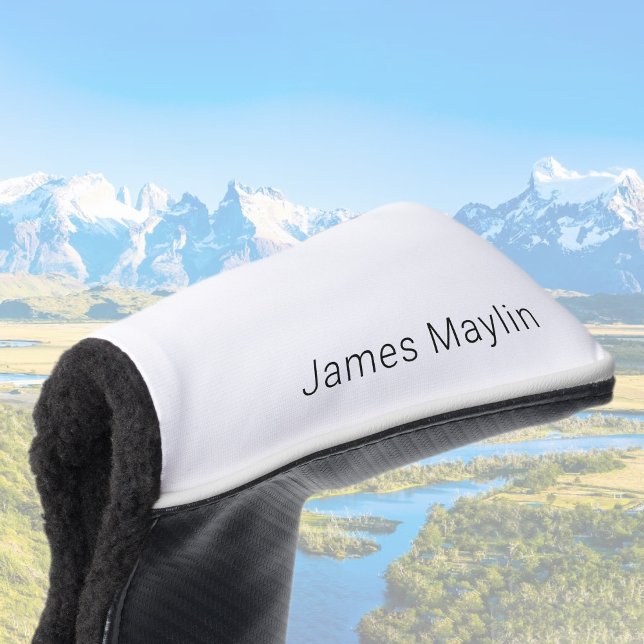 Einfacher minimalistischer editierbarer Name oder  Golf Headcover (Von Creator hochgeladen)