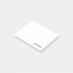 Einfacher minimalistischer editierbarer Name oder Post-it Klebezettel